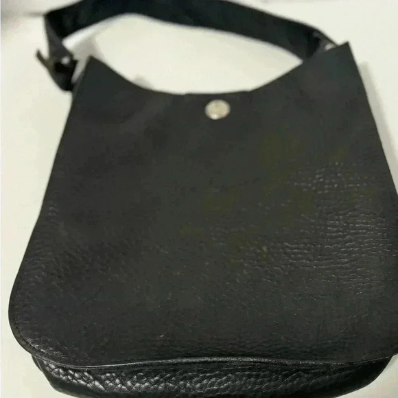 McFadin Black Leather Shoulder Purse - Picture 2 of 13